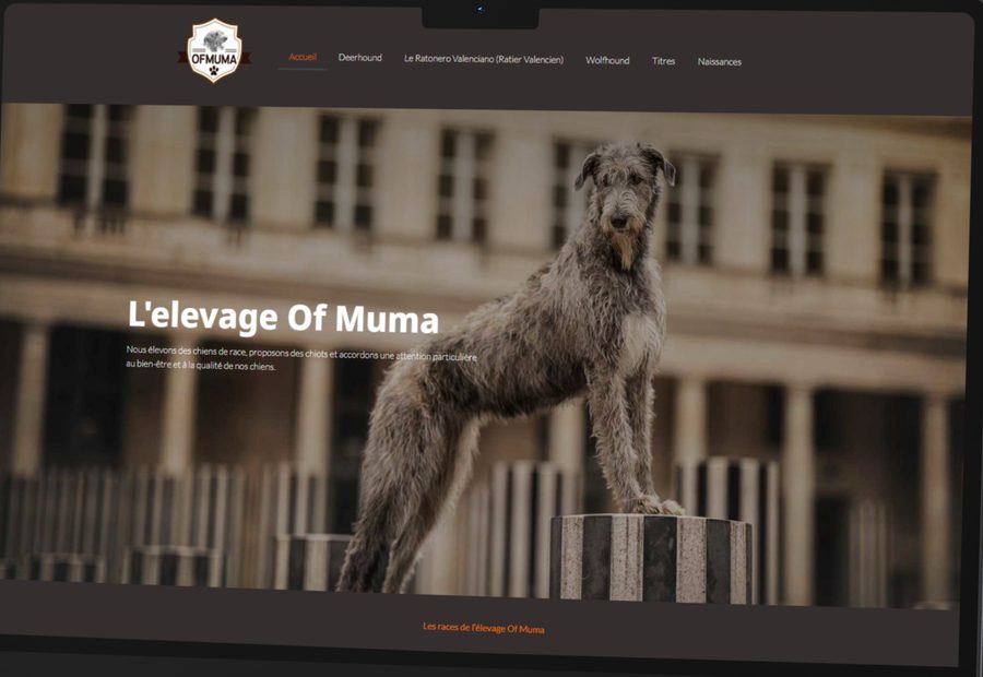 Aperçu du site de l'Élevage Of Muma